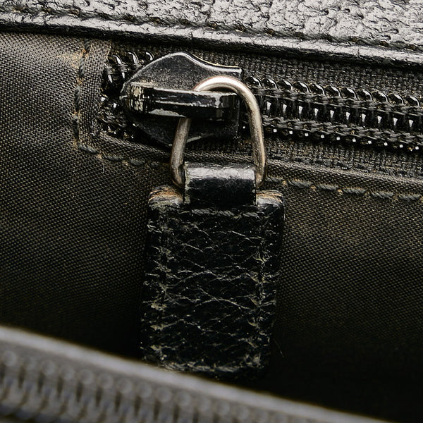 グッチ ビジネスバッグ ショルダーバッグ 2WAY 015 3401 ブラック レザー メンズ GUCCI 【中古】