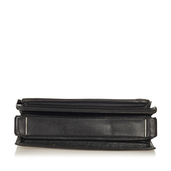 グッチ ビジネスバッグ ショルダーバッグ 2WAY 015 3401 ブラック レザー メンズ GUCCI 【中古】