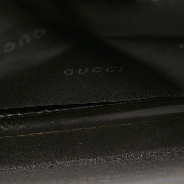 グッチ ビジネスバッグ ショルダーバッグ 2WAY 015 3401 ブラック レザー メンズ GUCCI 【中古】