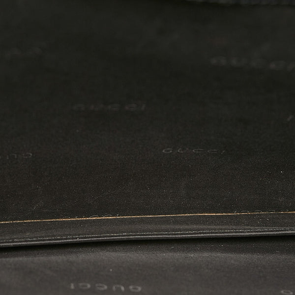 グッチ ビジネスバッグ ショルダーバッグ 2WAY 015 3401 ブラック レザー メンズ GUCCI 【中古】