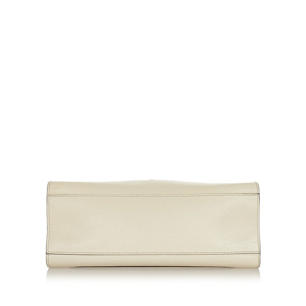 グッチ トーテム バタフライ  ハンドバッグ ショルダーバッグ 2WAY 505344 ホワイト レザー レディース GUCCI 【中古】