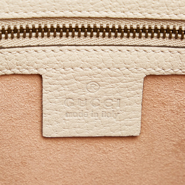 グッチ トーテム バタフライ  ハンドバッグ ショルダーバッグ 2WAY 505344 ホワイト レザー レディース GUCCI 【中古】