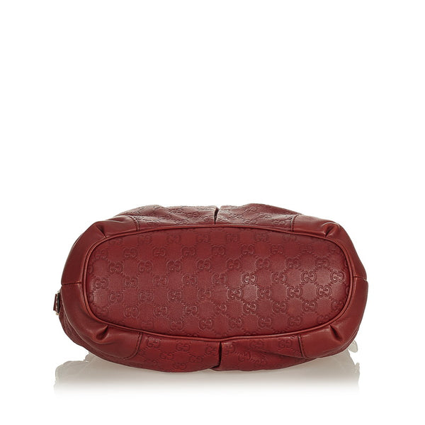 グッチ グッチシマ 247902 ワインレッド レザー ハンドバッグ ショルダーバッグ 2WAY レディース GUCCI 【中古】