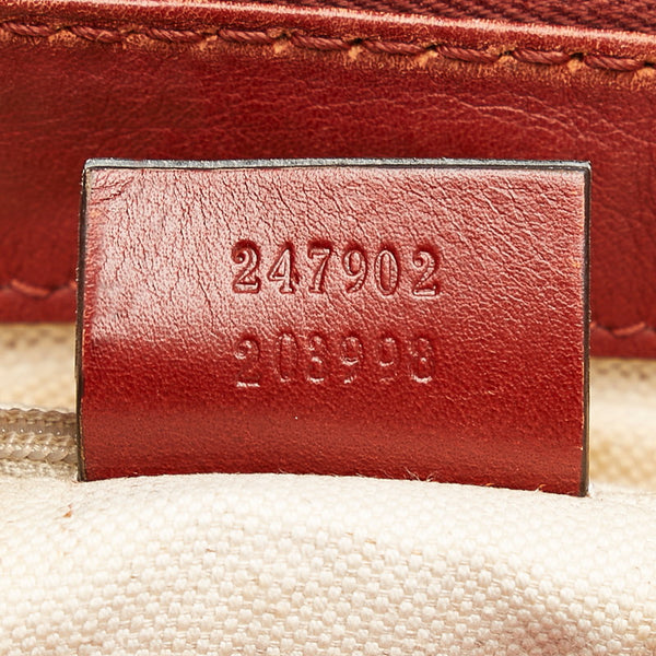 グッチ グッチシマ 247902 ワインレッド レザー ハンドバッグ ショルダーバッグ 2WAY レディース GUCCI 【中古】
