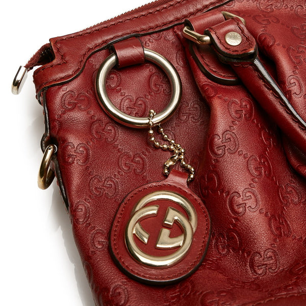 グッチ グッチシマ 247902 ワインレッド レザー ハンドバッグ ショルダーバッグ 2WAY レディース GUCCI 【中古】