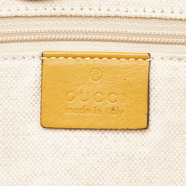 グッチ グッチシマ 296835 オレンジ イエロー レザー トートバッグ レディース GUCCI 【中古】