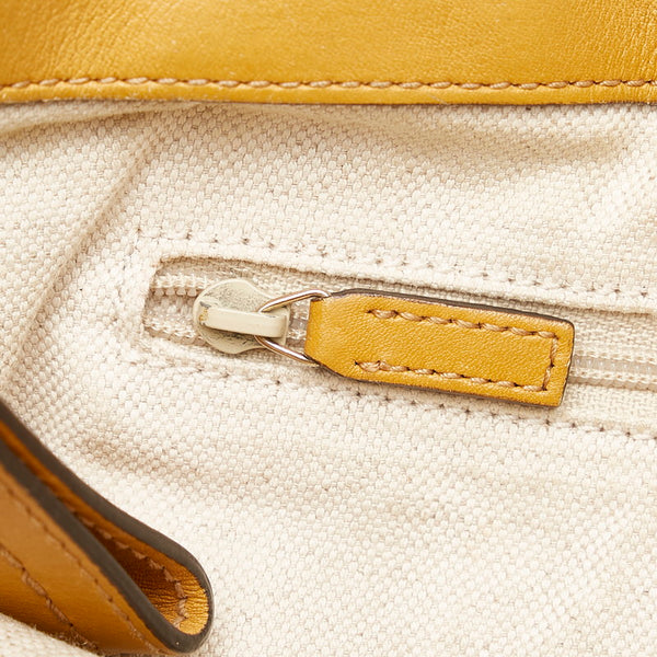 グッチ グッチシマ 296835 オレンジ イエロー レザー トートバッグ レディース GUCCI 【中古】