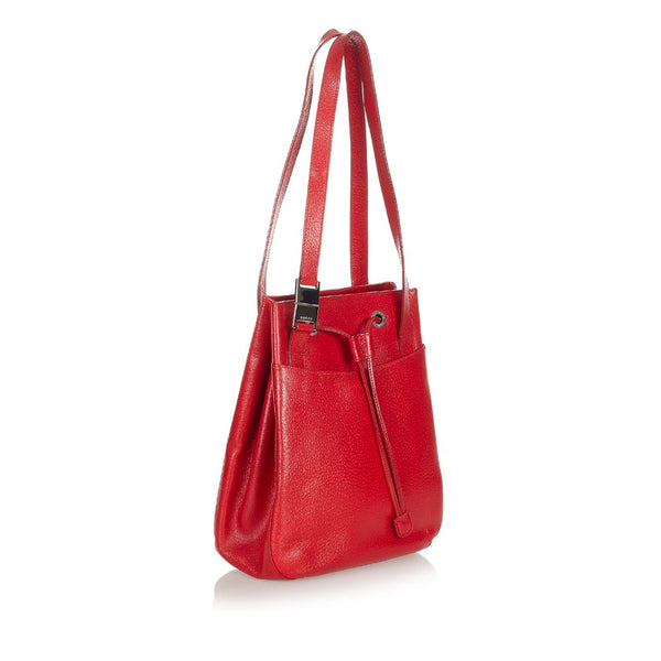 グッチ ショルダーバッグ 001 2296 レッド レザー レディース GUCCI 【中古】