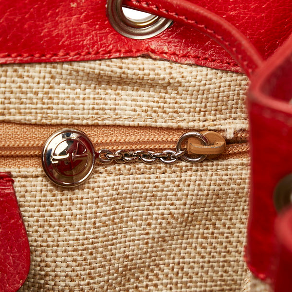 グッチ ショルダーバッグ 001 2296 レッド レザー レディース GUCCI 【中古】