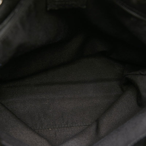 グッチ GGキャンバス 120840 ブラック キャンバス レザー ショルダーバッグ レディース GUCCI 【中古】