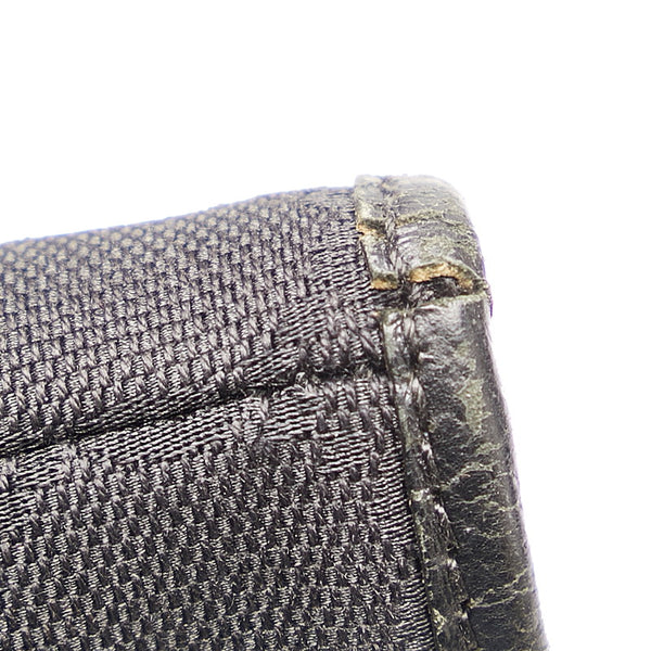 グッチ GGキャンバス 120840 ブラック キャンバス レザー ショルダーバッグ レディース GUCCI 【中古】