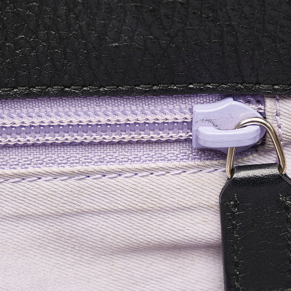 グッチ グッチシマ  257304 ブラック レザー トートバッグ メンズ GUCCI 【中古】