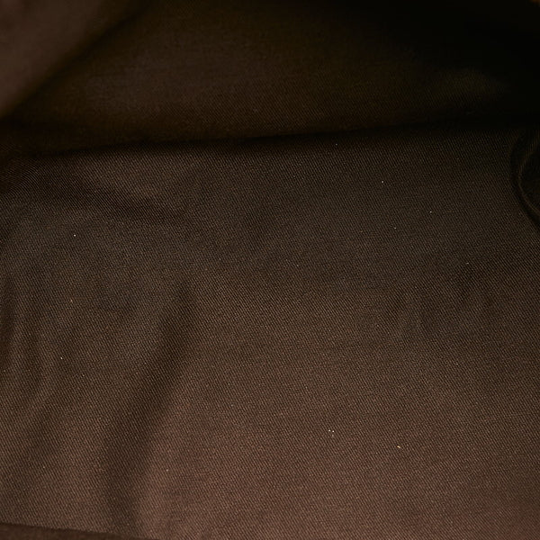 グッチ GGスプリーム  181086 ベージュ PVC レザー ハンドバッグ レディース GUCCI 【中古】