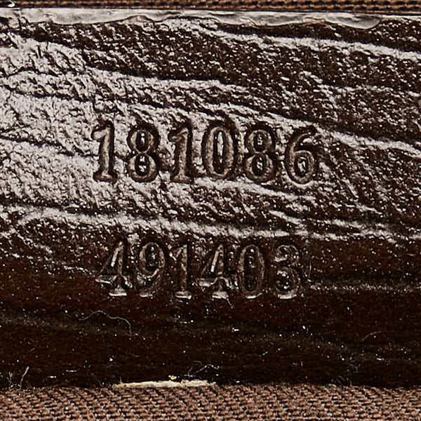 グッチ GGスプリーム  181086 ベージュ PVC レザー ハンドバッグ レディース GUCCI 【中古】