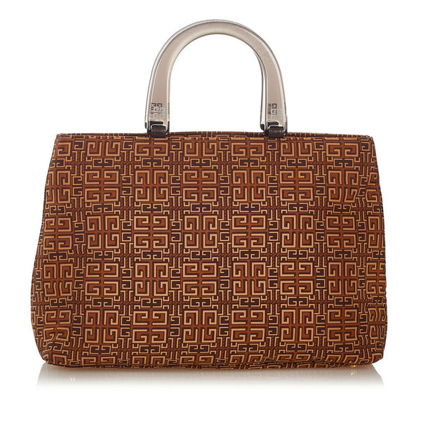 ジバンシー ブラウン ナイロン ハンドバッグ レディース Givenchy 【中古】