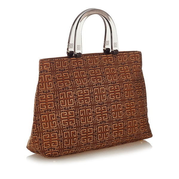 ジバンシー ブラウン ナイロン ハンドバッグ レディース Givenchy 【中古】