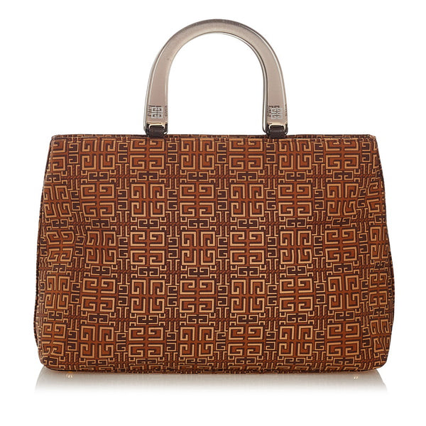 ジバンシー ブラウン ナイロン ハンドバッグ レディース Givenchy 【中古】