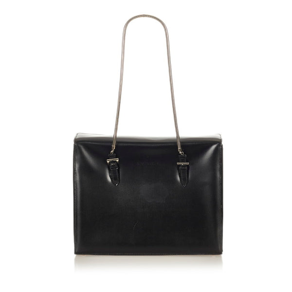 ジバンシー ブラック レザー ショルダーバッグ レディース Givenchy 【中古】