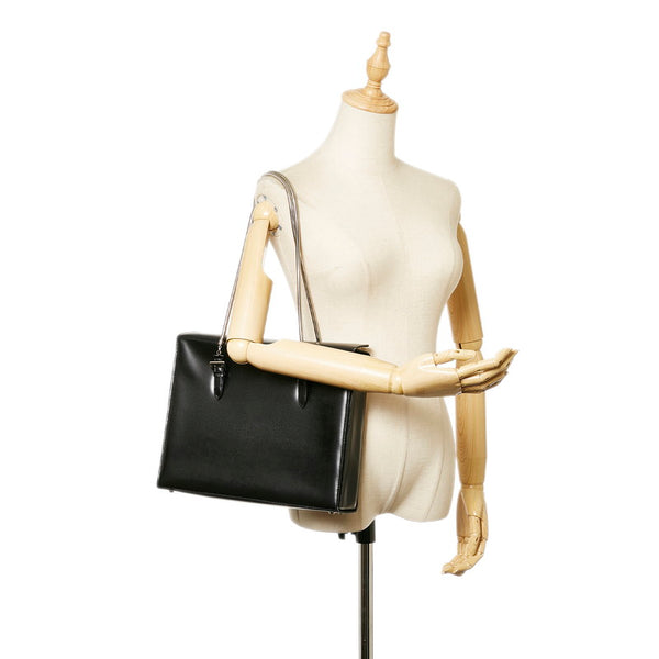 ジバンシー ブラック レザー ショルダーバッグ レディース Givenchy 【中古】