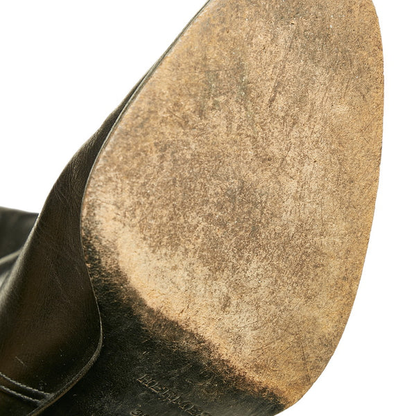 エルメス ブーツ ブラック レザー レディース HERMES 【中古】