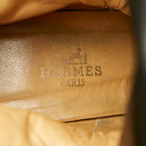 エルメス ブーツ ブラック レザー レディース HERMES 【中古】