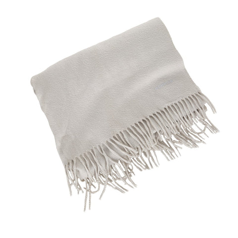 エルメス ライトブルー カシミヤ マフラー レディース HERMES 【中古】