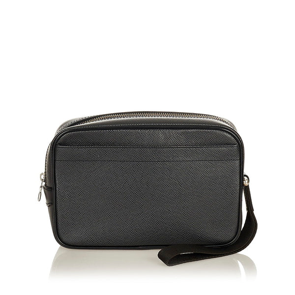 ルイ ヴィトン タイガ カルガ M30812 ブラック レザー セカンドバッグ メンズ LOUIS VUITTON 【中古】