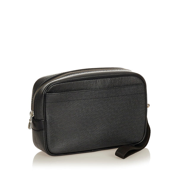 ルイ ヴィトン タイガ カルガ M30812 ブラック レザー セカンドバッグ メンズ LOUIS VUITTON 【中古】
