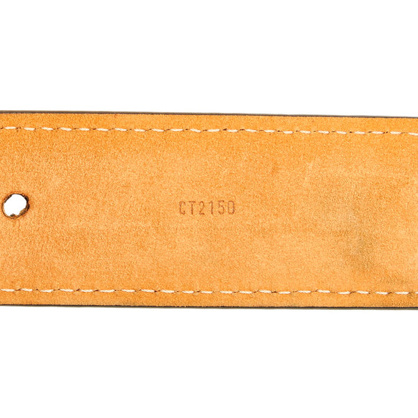 ルイ ヴィトン モノグラム サンチュール  M9842 ブラウン PVC レザー ベルト レディース LOUIS VUITTON 【中古】