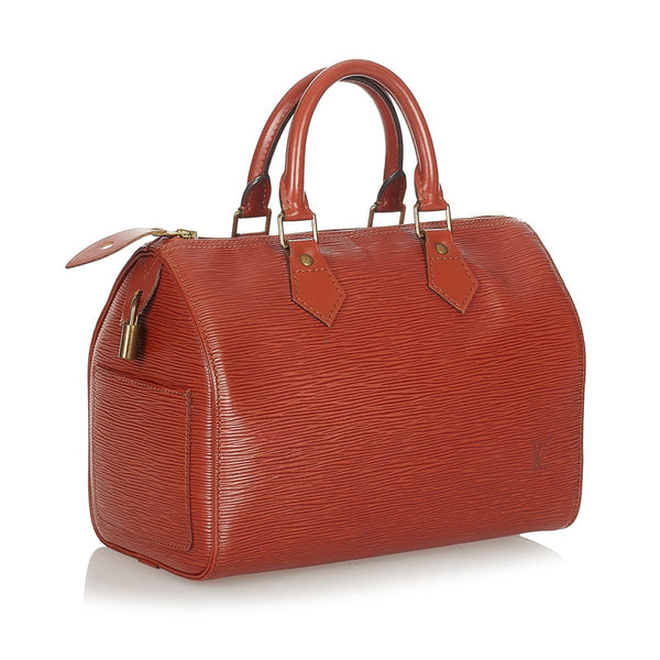 ルイ ヴィトン エピ スピーディ25 ハンドバッグ M43013 ブラウン レザー レディース LOUIS VUITTON 【中古】