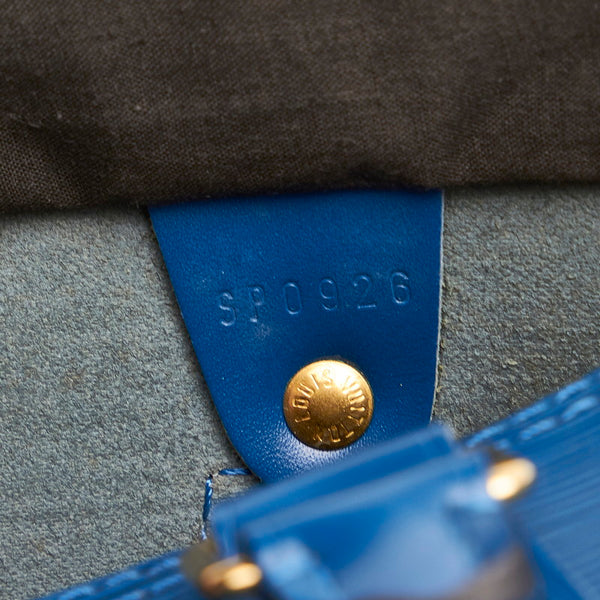 ルイ ヴィトン エピ スピーディ25 M43015 ブルー レザー ハンドバッグ レディース LOUIS VUITTON 【中古】