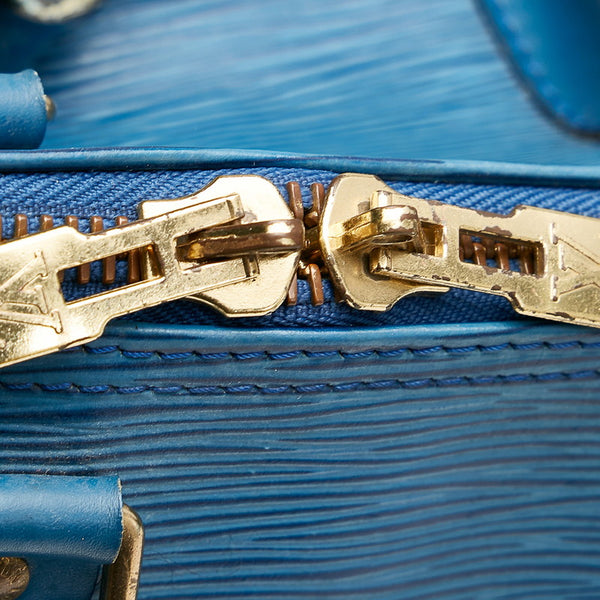 ルイ ヴィトン エピ キーポル45 M42975 ブルー レザー ボストンバッグ メンズ LOUIS VUITTON 【中古】