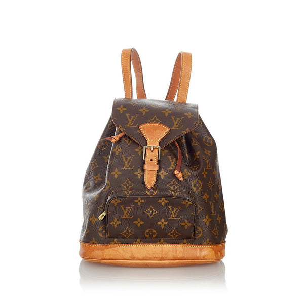 ルイ ヴィトン モノグラム モンスリMM リュック バックパック M51136 ブラウン PVC レザー レディース LOUIS VUITTON 【中古】