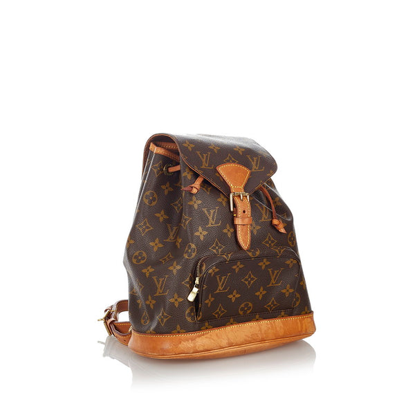 ルイ ヴィトン モノグラム モンスリMM リュック バックパック M51136 ブラウン PVC レザー レディース LOUIS VUITTON 【中古】