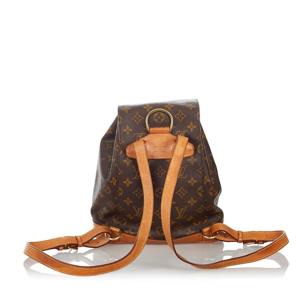 ルイ ヴィトン モノグラム モンスリMM リュック バックパック M51136 ブラウン PVC レザー レディース LOUIS VUITTON 【中古】