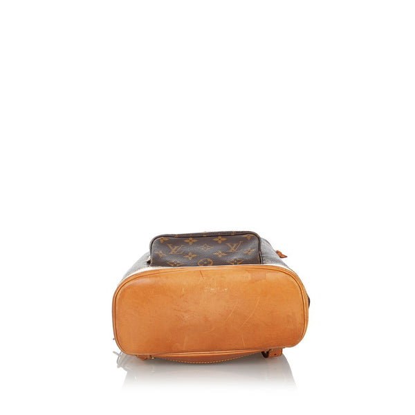 ルイ ヴィトン モノグラム モンスリMM リュック バックパック M51136 ブラウン PVC レザー レディース LOUIS VUITTON 【中古】