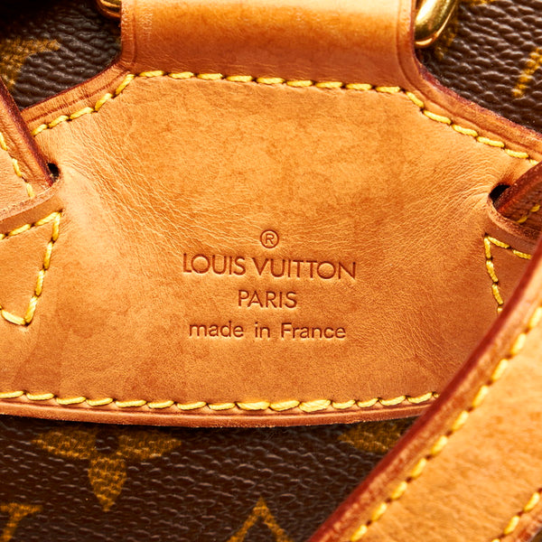 ルイ ヴィトン モノグラム モンスリMM リュック バックパック M51136 ブラウン PVC レザー レディース LOUIS VUITTON 【中古】