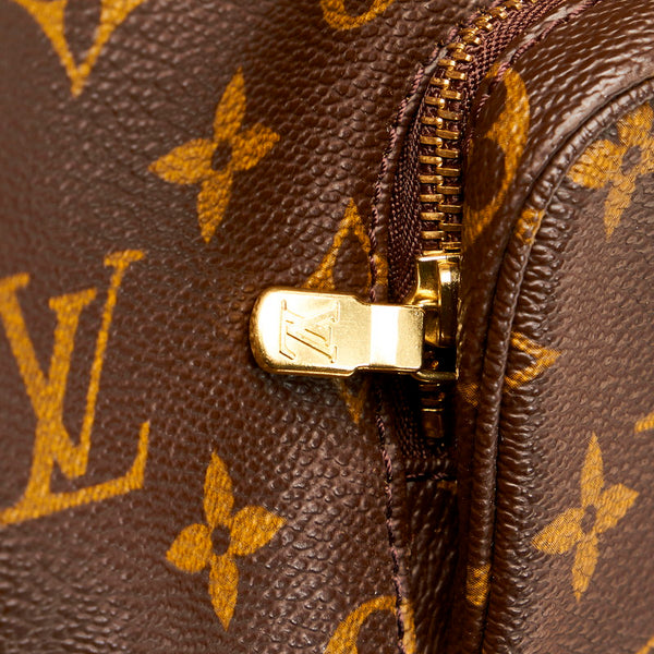 ルイ ヴィトン モノグラム モンスリMM リュック バックパック M51136 ブラウン PVC レザー レディース LOUIS VUITTON 【中古】