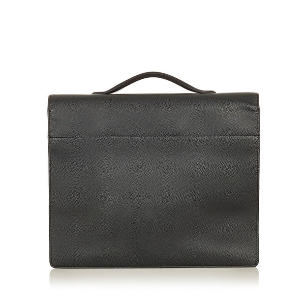 ルイ ヴィトン タイガ カザン M30802 ブラック レザー ビジネスバッグ メンズ LOUIS VUITTON 【中古】