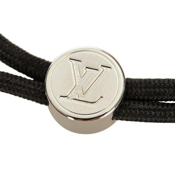 ルイ ヴィトン ブラスレ・LVスペース ブレスレット M67417 シルバー ブラック メタル レディース LOUIS VUITTON 【中古】