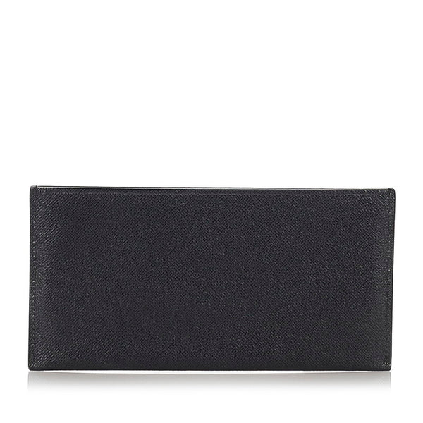 ルイ ヴィトン ブラック レザー カードケース メンズ LOUIS VUITTON 【中古】