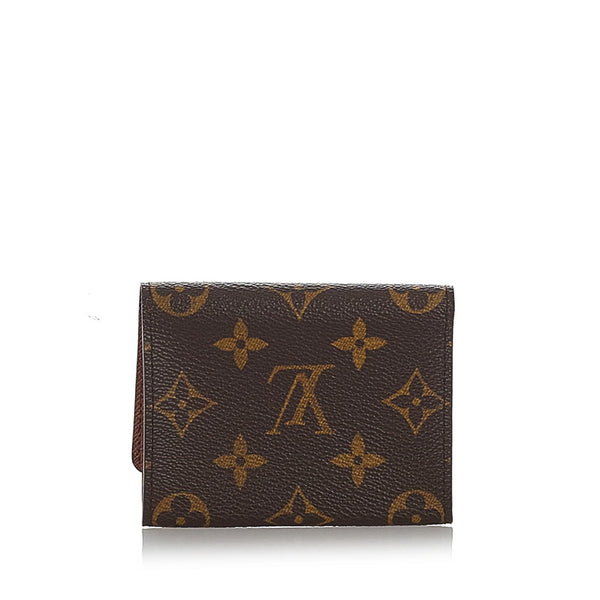 ルイ ヴィトン モノグラム カードケース M62920 ブラウン PVC レディース LOUIS VUITTON 【中古】