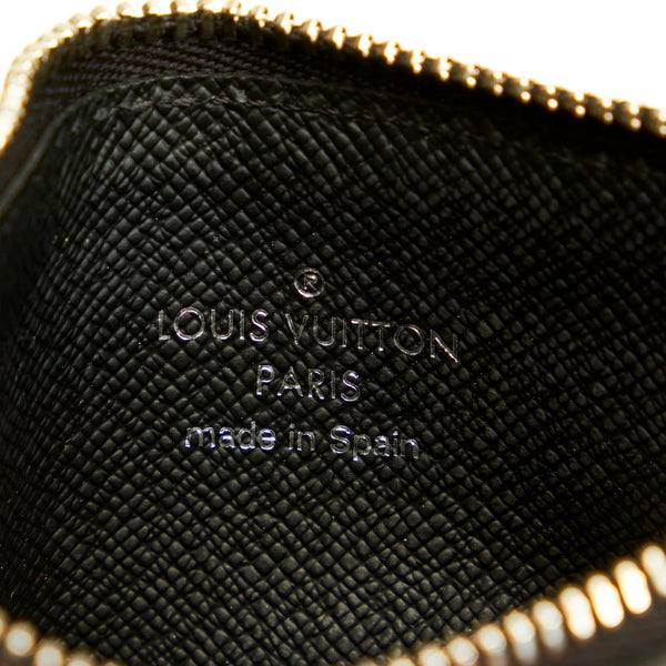ルイ ヴィトン ダミエグラフィット ブラック PVC レザー コインケース メンズ LOUIS VUITTON 【中古】
