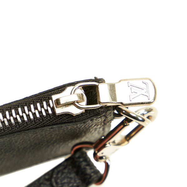 ルイ ヴィトン ダミエグラフィット ブラック PVC レザー コインケース メンズ LOUIS VUITTON 【中古】