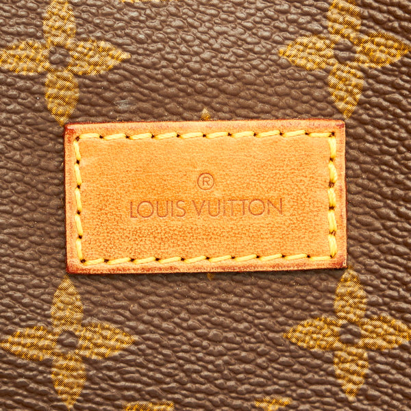 ルイ ヴィトン モノグラム  ソミュール43 斜め掛け ショルダーバッグ M42252 ブラウン PVC レザー レディース LOUIS VUITTON 【中古】