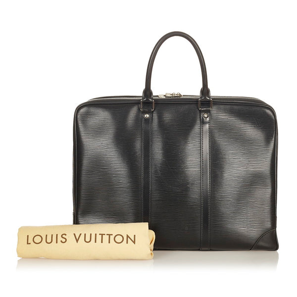 ルイ ヴィトン エピ ポルトドキュマンヴォワヤージュ  M54092 ブラック レザー ハンドバッグ レディース LOUIS VUITTON 【中古】
