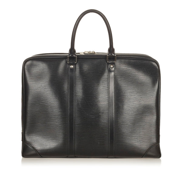 ルイ ヴィトン エピ ポルトドキュマンヴォワヤージュ  M54092 ブラック レザー ハンドバッグ レディース LOUIS VUITTON 【中古】