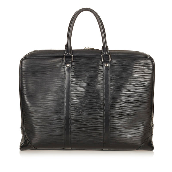 ルイ ヴィトン エピ ポルトドキュマンヴォワヤージュ  M54092 ブラック レザー ハンドバッグ レディース LOUIS VUITTON 【中古】