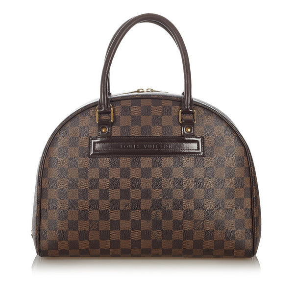 ルイ ヴィトン ダミエ ノリータ N41455 ブラウン PVC レザー ハンドバッグ レディース LOUIS VUITTON 【中古】