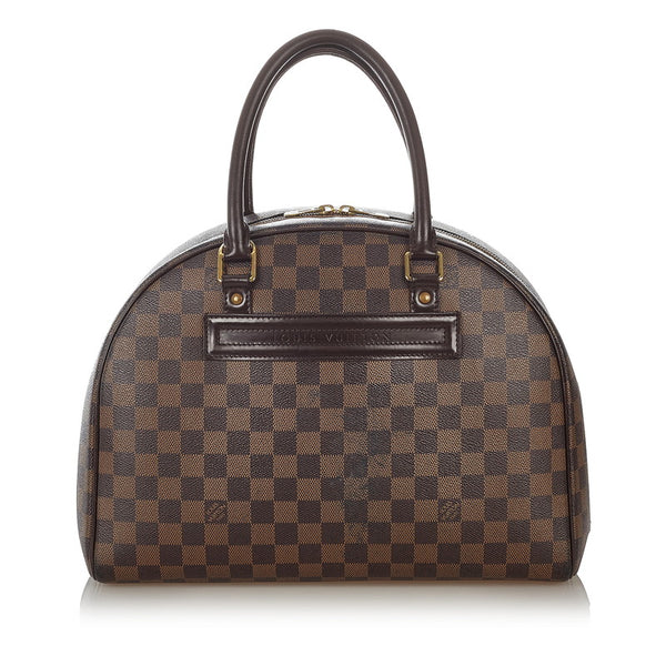 ルイ ヴィトン ダミエ ノリータ N41455 ブラウン PVC レザー ハンドバッグ レディース LOUIS VUITTON 【中古】